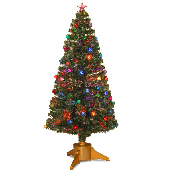 The Holiday Aisle® Fiber Optic 6' Lighted Spruce Christmas Tree